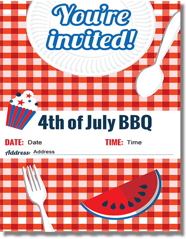 4th of July BBQ Invite