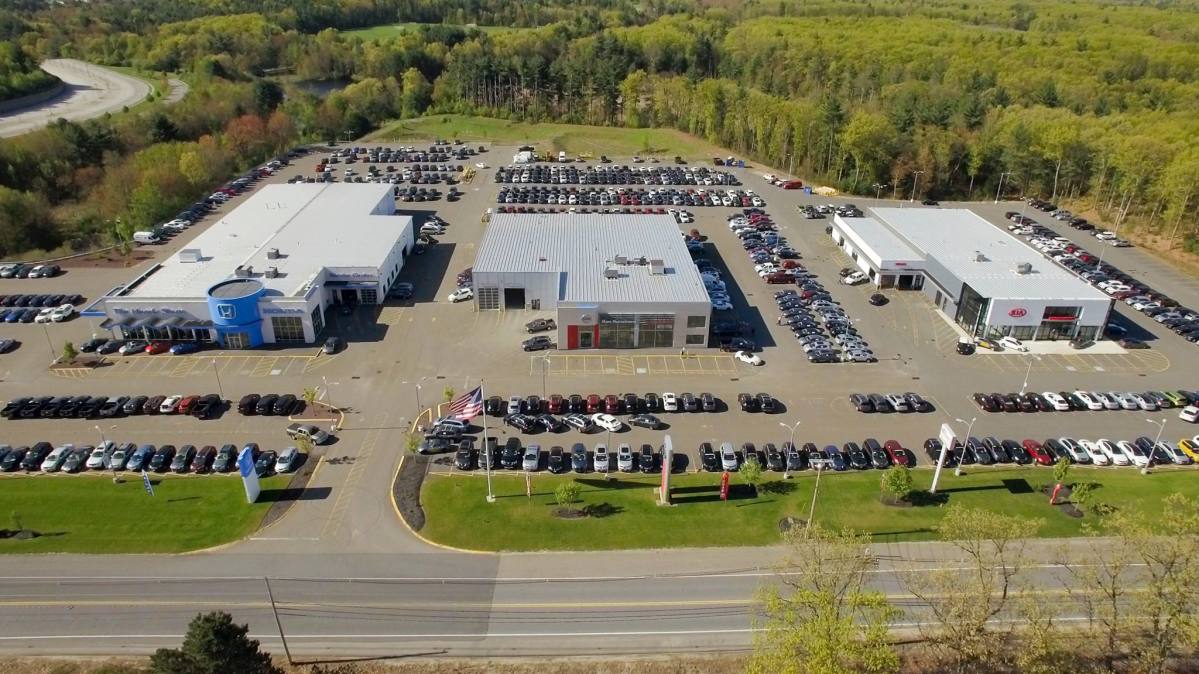 Ron Bouchard's Honda dealership in his hometown of Fitchburg, Massachusetts