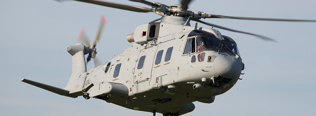 AgustaWestland AW101 helicopter in flight