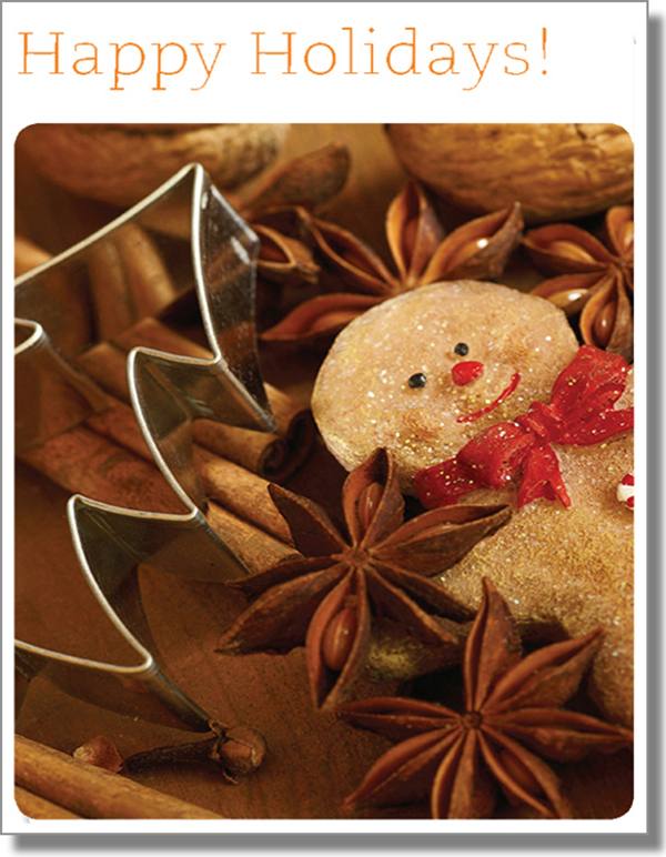 Happy Holidays Cookie Cutter Card