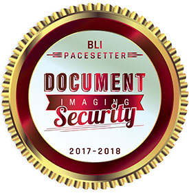 Award seal - BLI PaceSetter Document Imaging Category 2017-2018