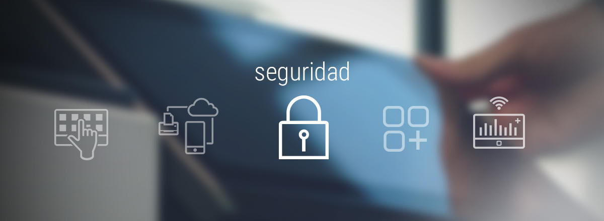  The word "security" with a padlock icon