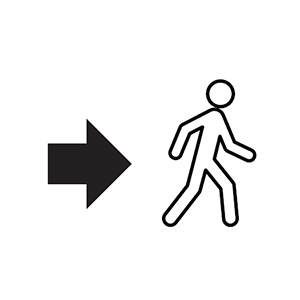 figure of person walking