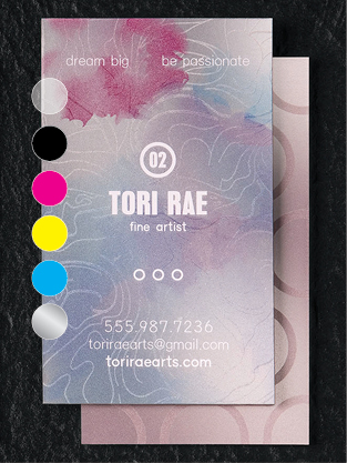 Six color Business Card