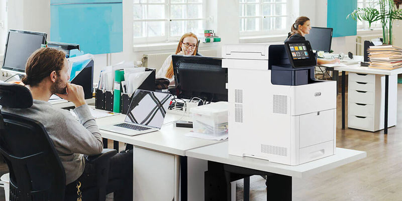 modern office setting xerox versalink