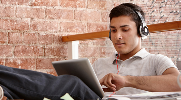 man with headphones and tablet v2jpg