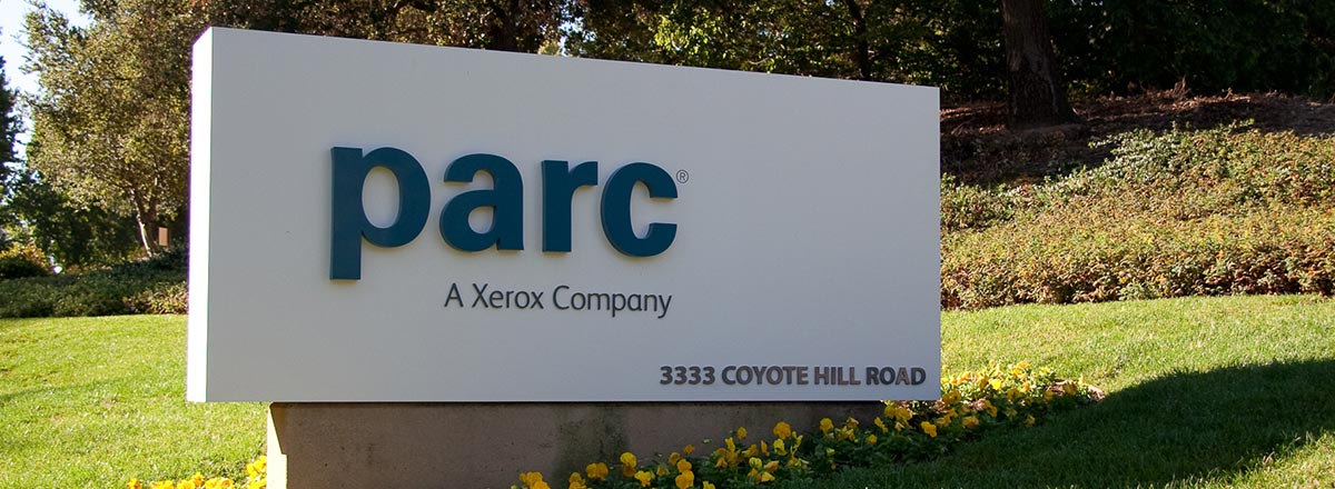Sign for parc, Xerox Palo Alto Research Center