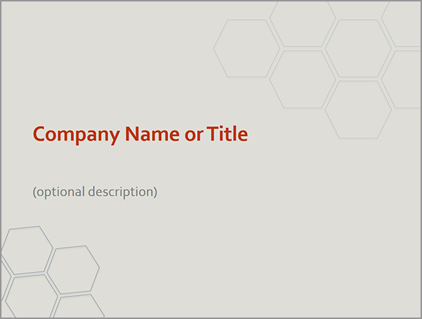Honeycomb Powerpoint Template