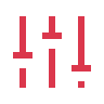 Icon of toggles for customization