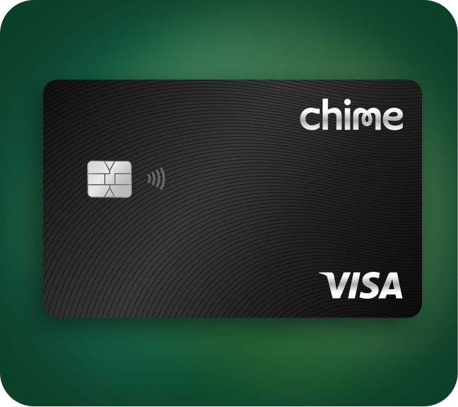A black Visa Chime Card.