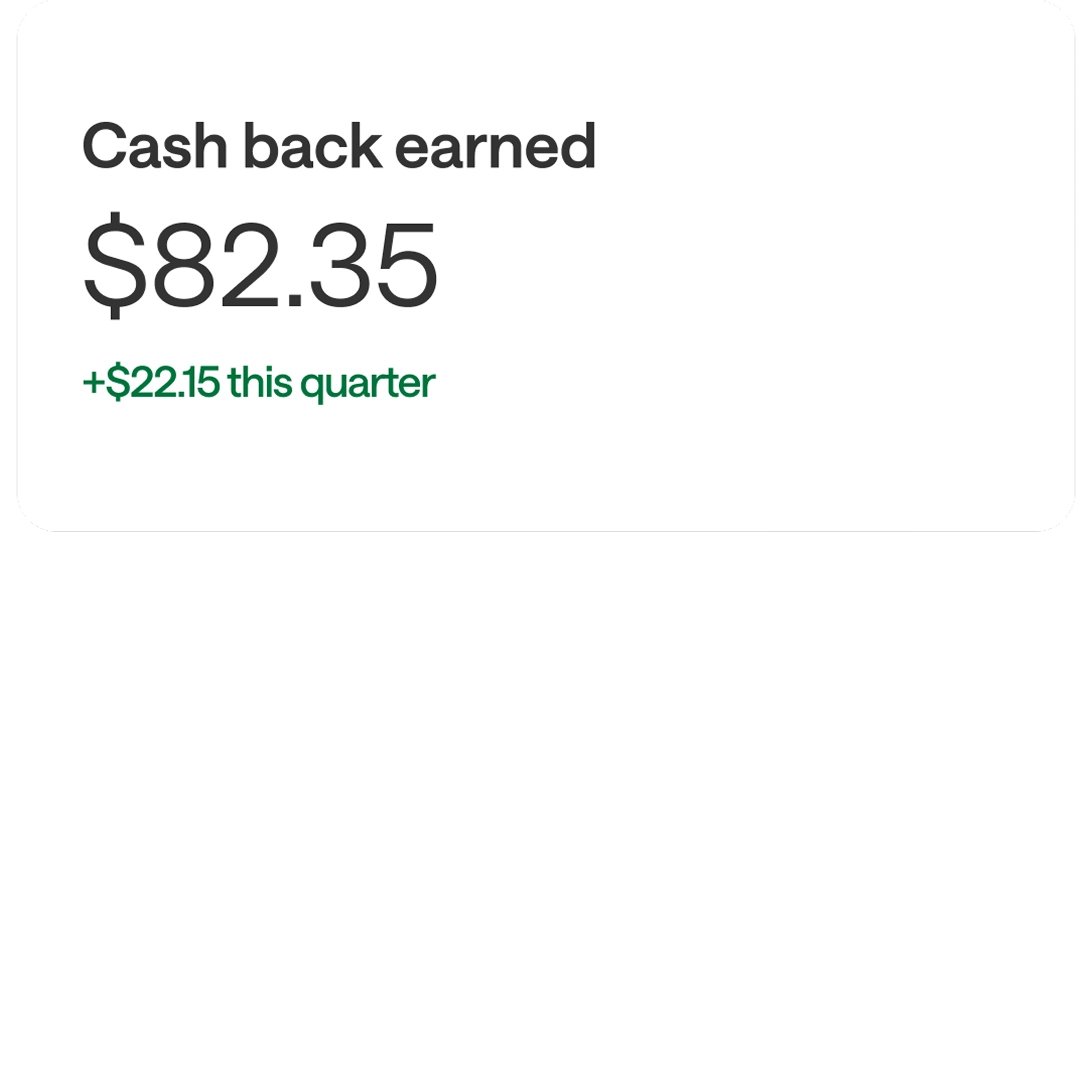 Cash Back Earned