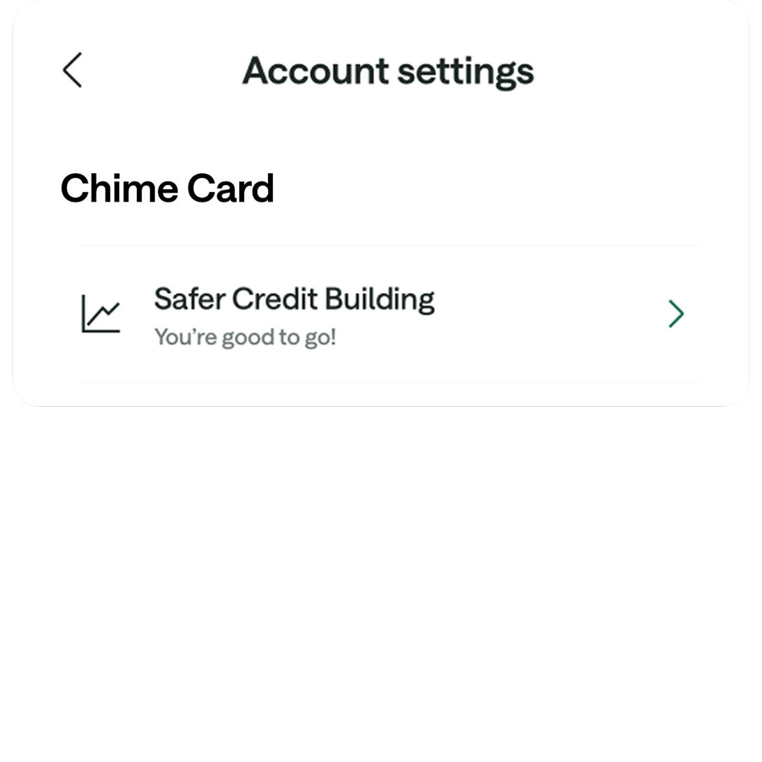 Chime Account Settings