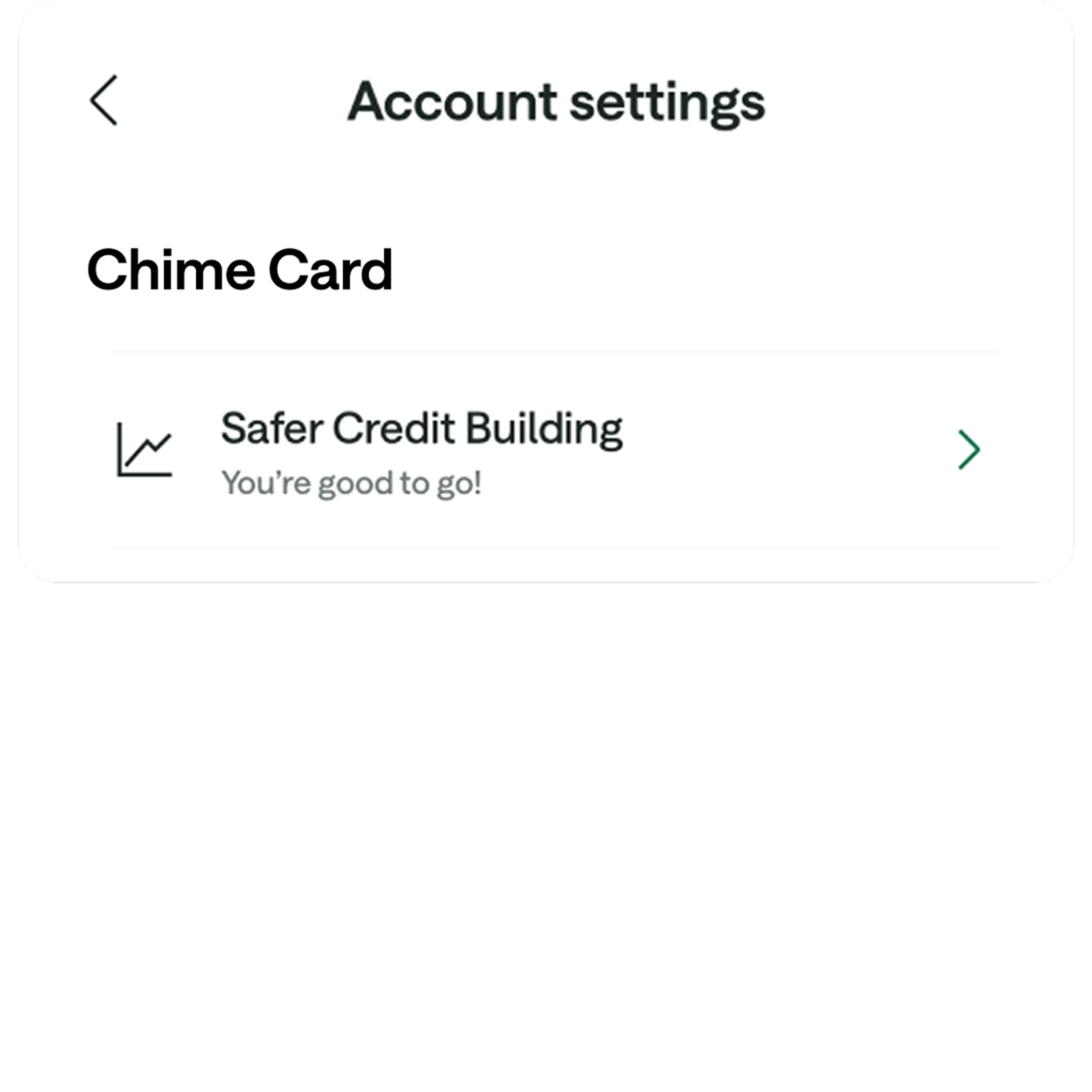 Chime Account Settings