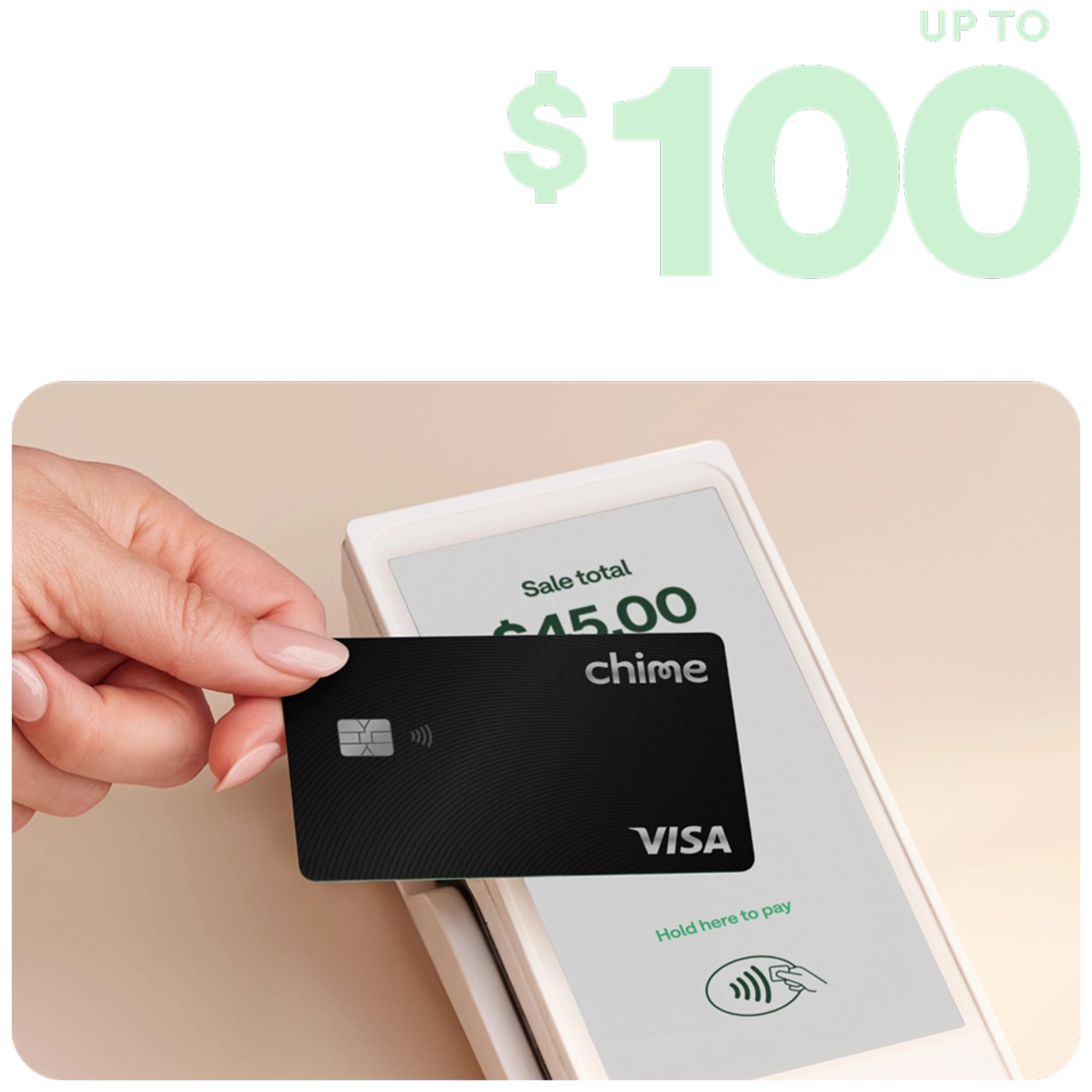 Black Chime Card used to make purchases.