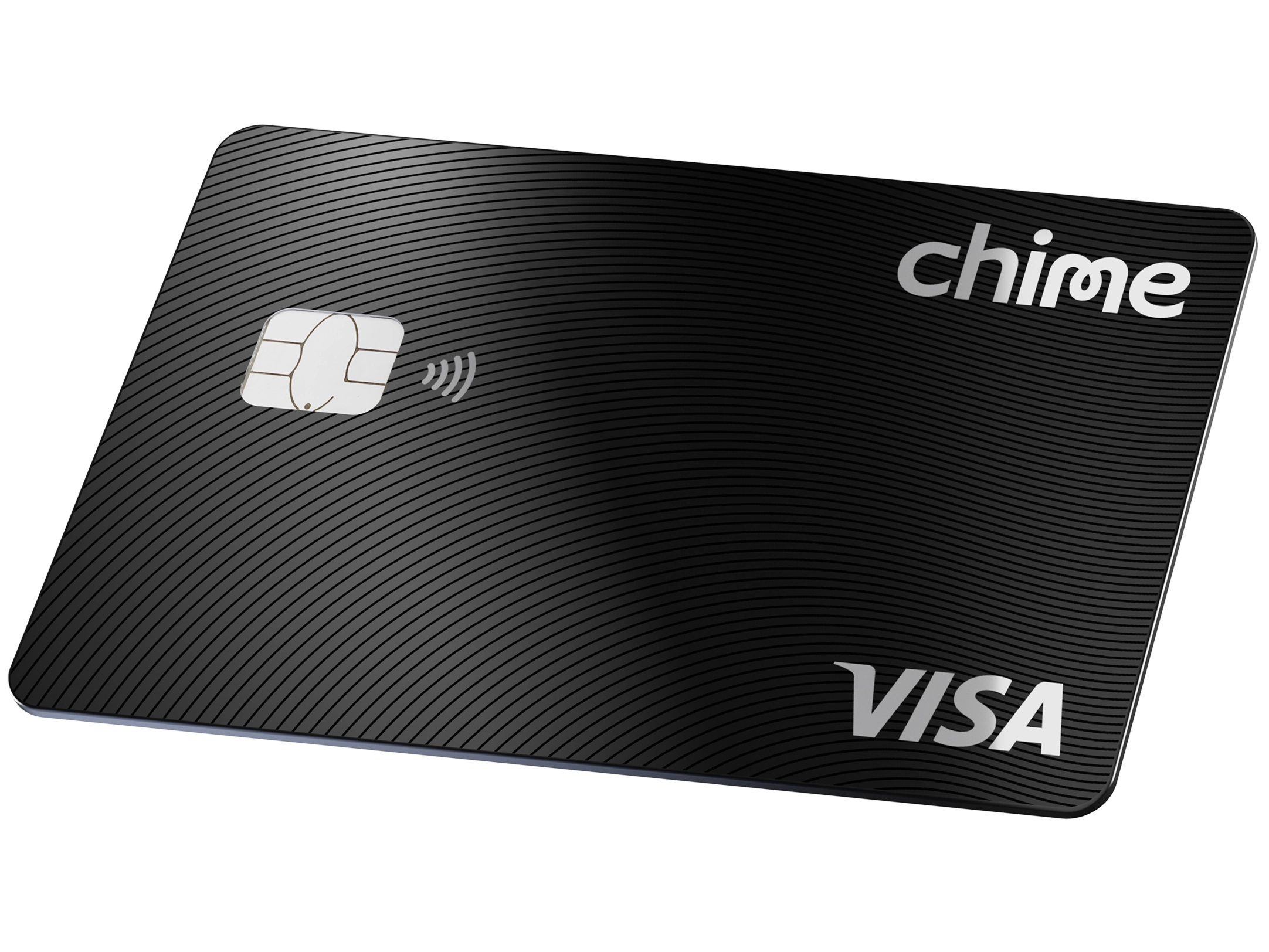 Black color Secured Chime Visa® Credit Card
