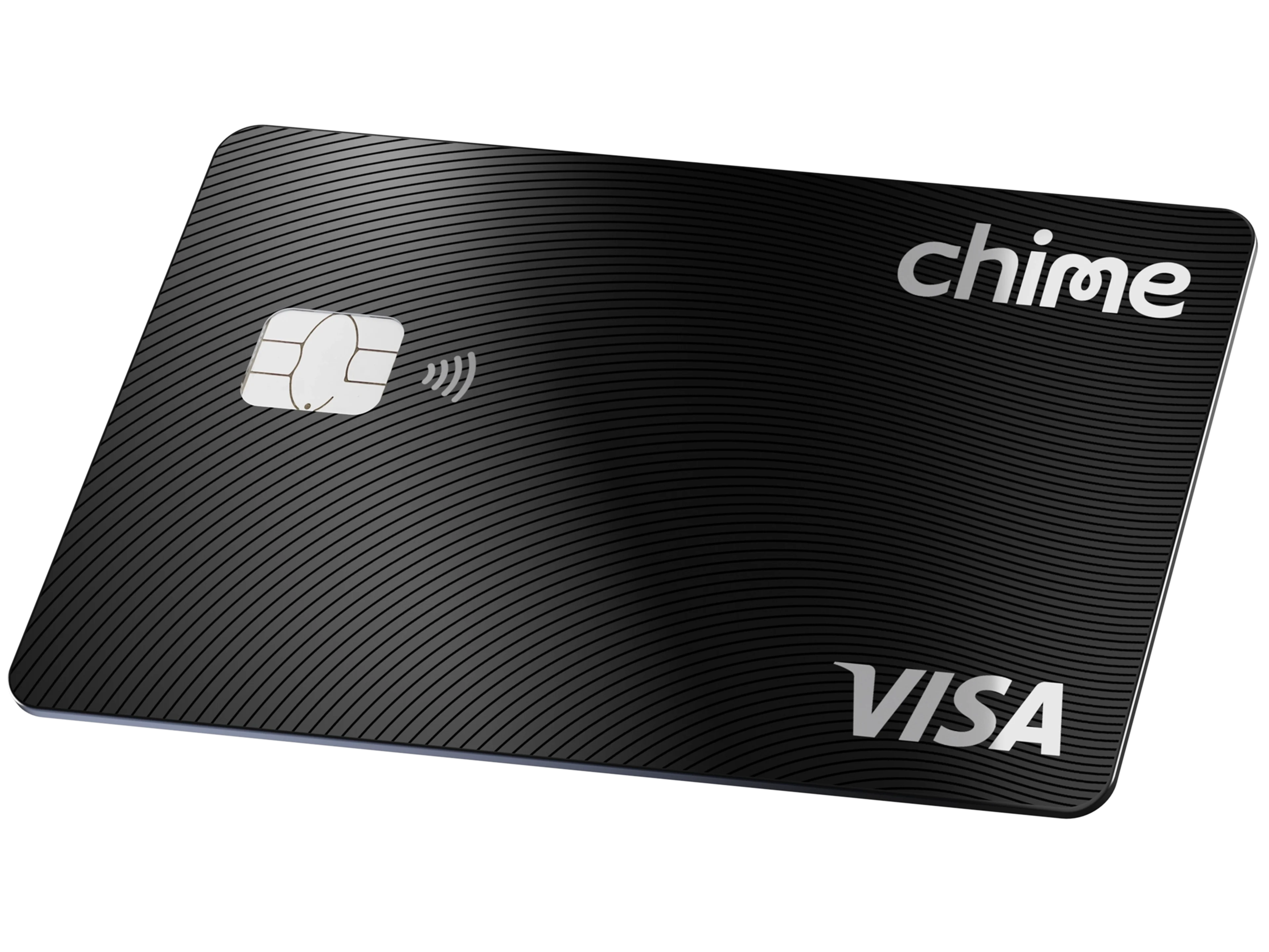 Black color Secured Chime Visa® Credit Card
