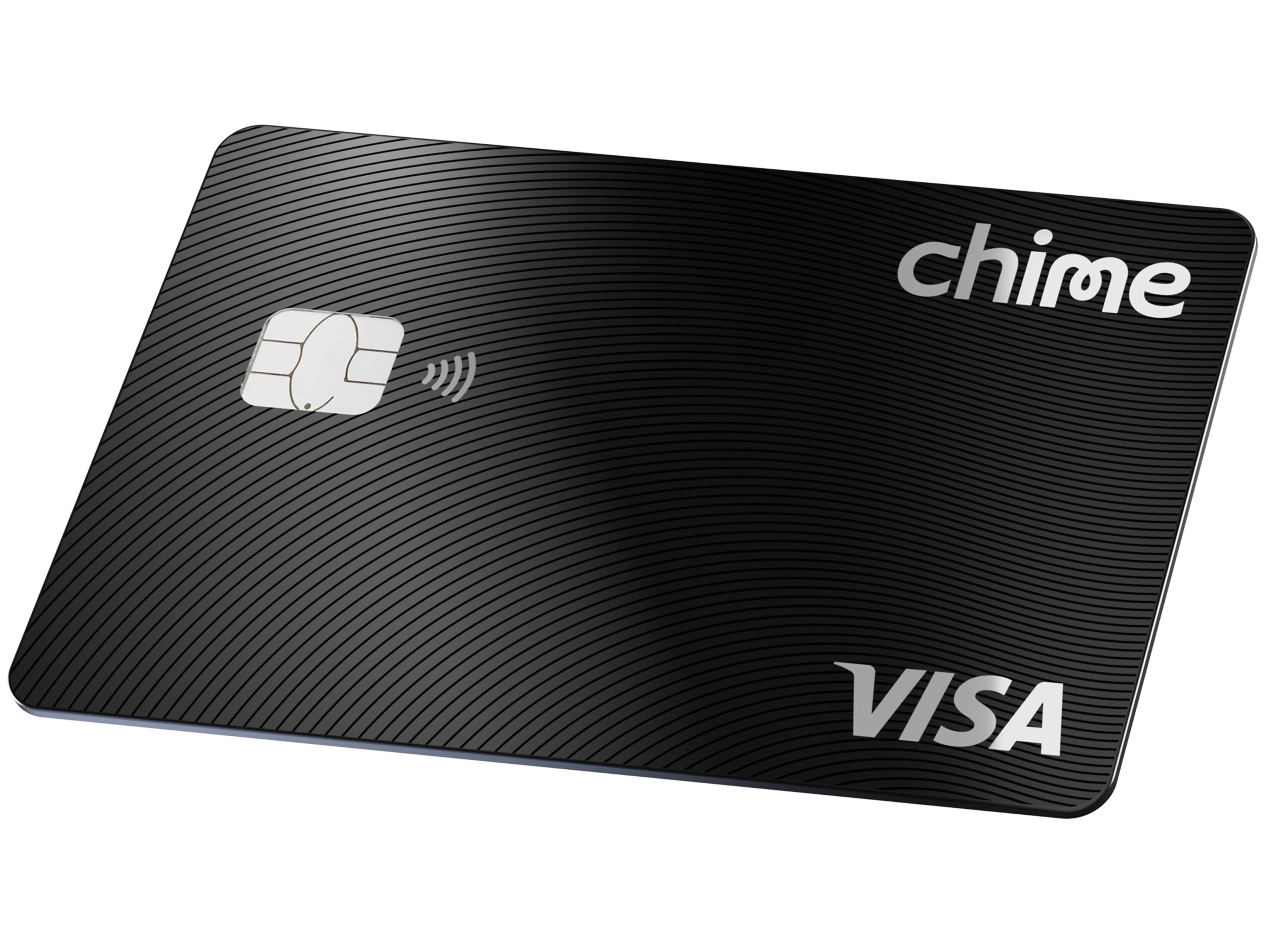 Black color Secured Chime Visa® Credit Card