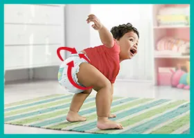 Der flexible 360° Fit passt sich sanft dem Bäuchlein deines Babys an