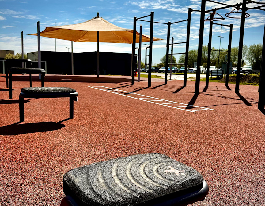 Udendørs fitness ved Cuben Christiansfeld
