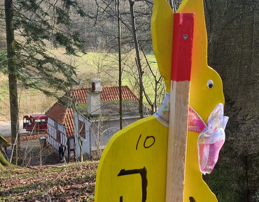 Påskeharejagt på Troldhedestien
