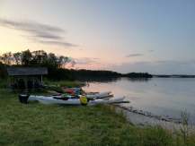 Kajakisætning ved Elvighøj Strand