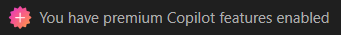 Premium Copilot features enabled in Excel