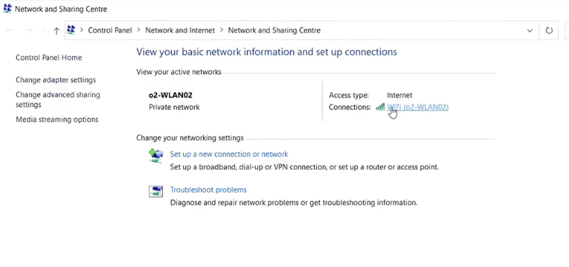 Step 2_Open Your Network Connection