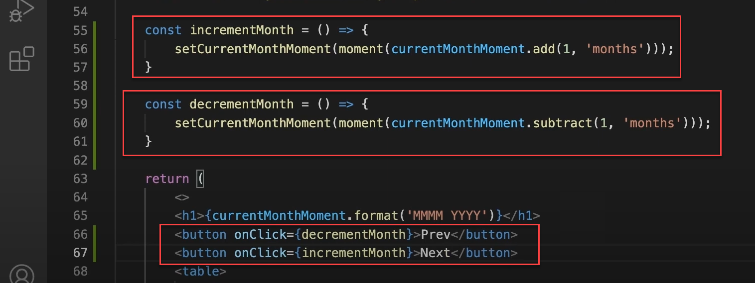 React catches these changes and redraws everything properly