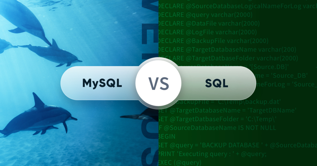 MySQL vs SQL picture: A