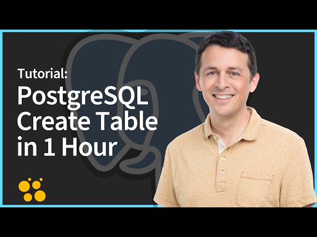 PostgreSQL Create table in 1 hour