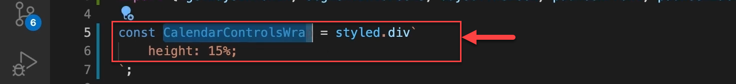 define the styled components we want to display