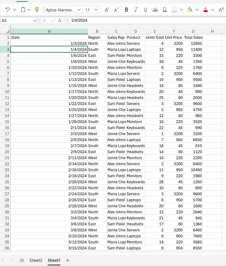 Step 1: Open Your Data in Excel
