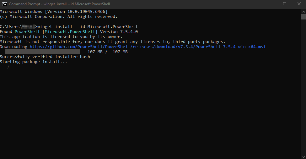 Installing PowerShell 7
