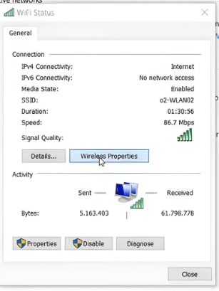 Step 2_Open Your Network Connection Wireless properties