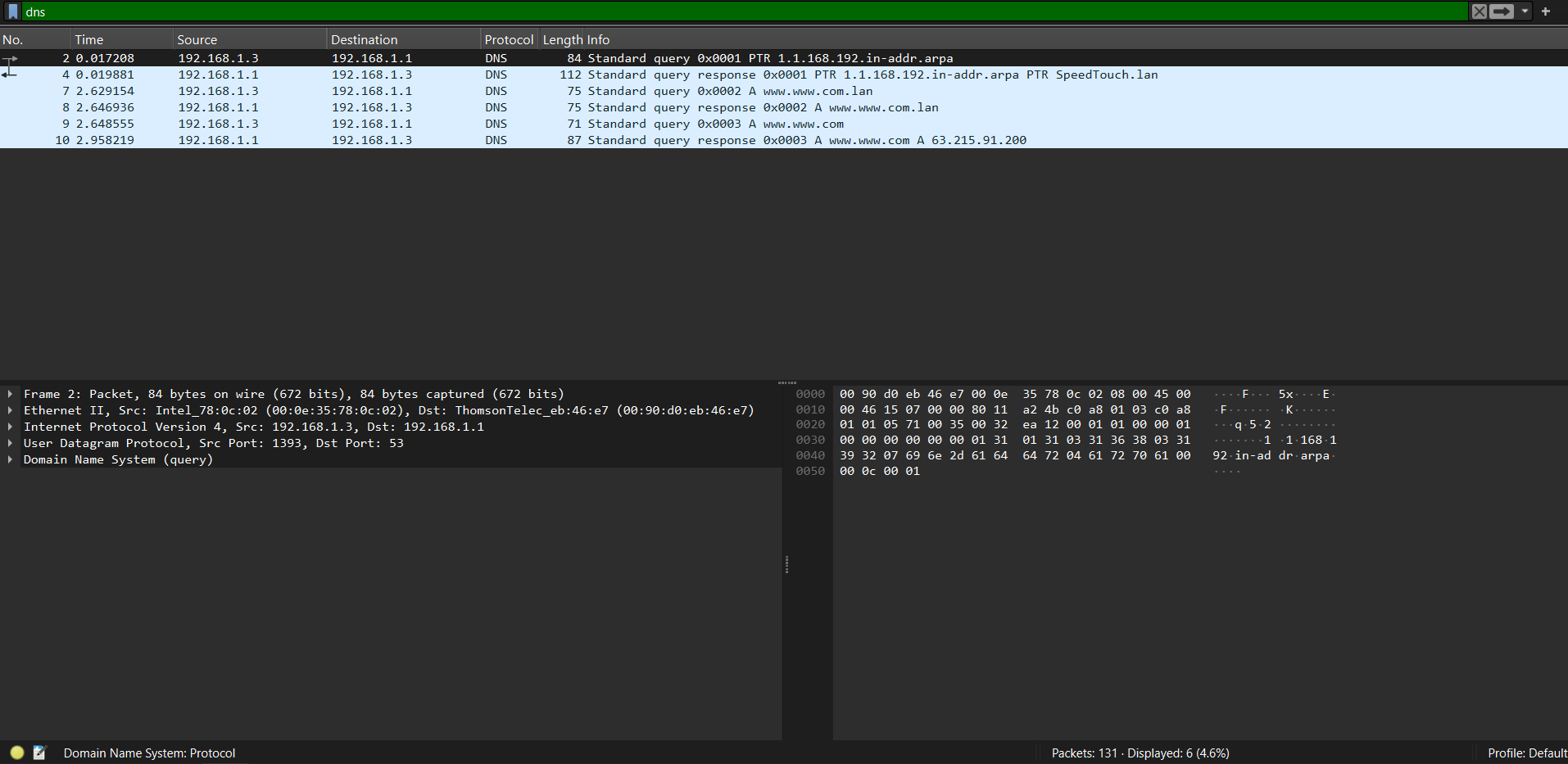 wireshark-display-filter-dns-protocol-results