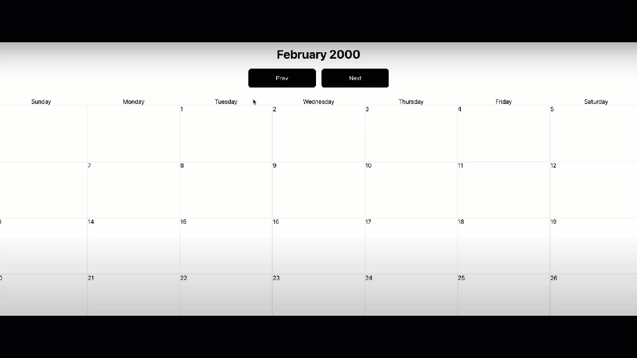 our calendar is looking great