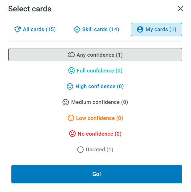 Rating confidence with CBT Nuggets flashcards