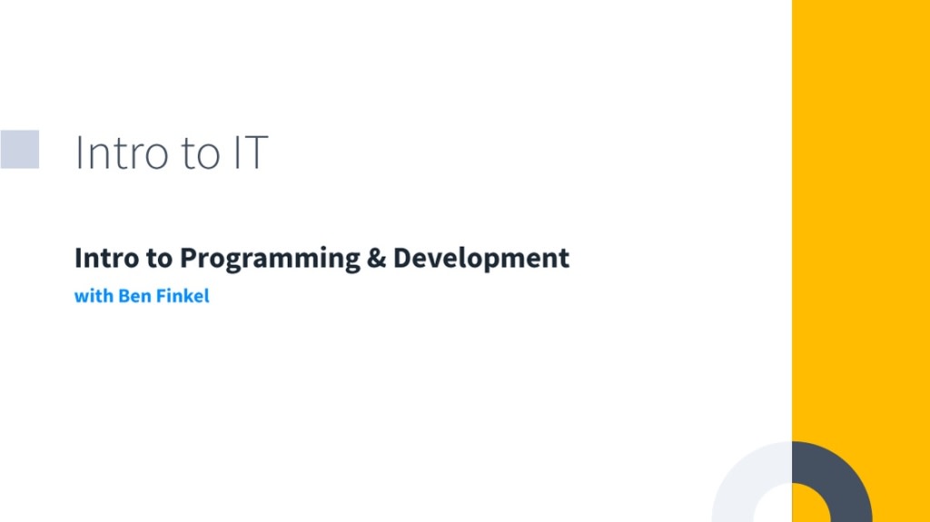 Intro to Programming | CBT Nuggets