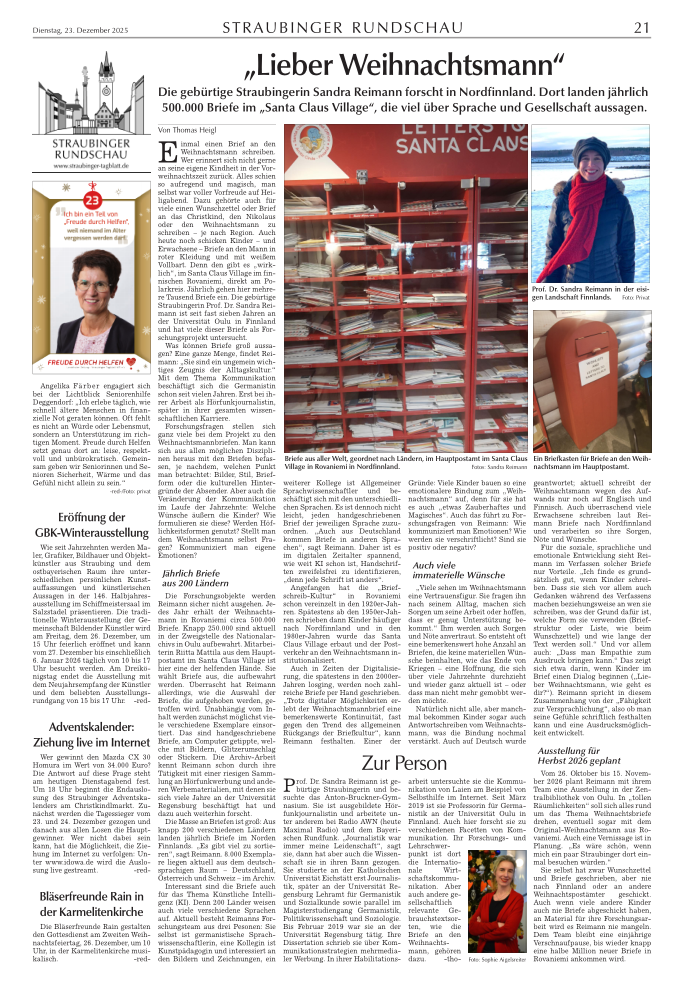 "Lieber Weihnachtsmann"