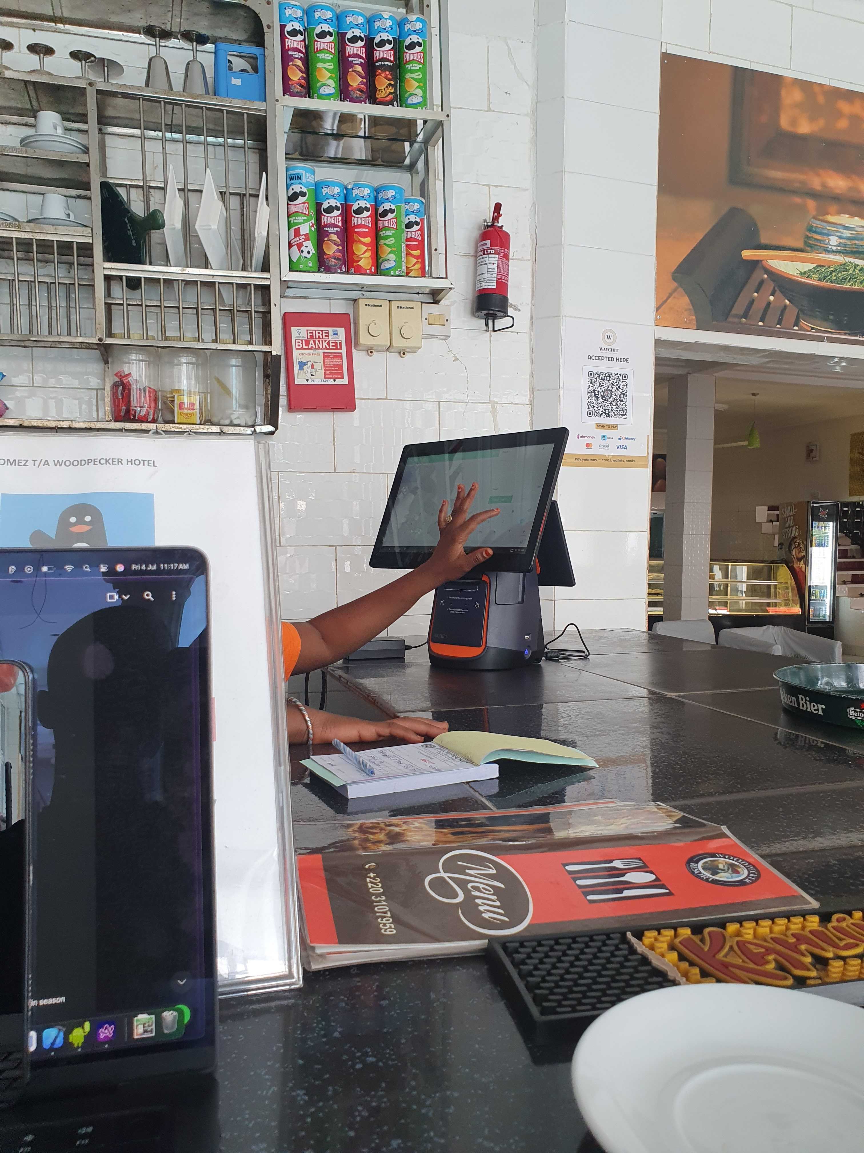 WaychitPOS and QR Code at Woodpecker