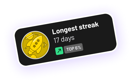 longest streak badge