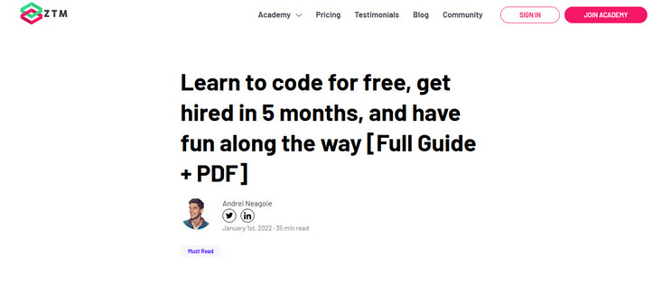 learn to code for free