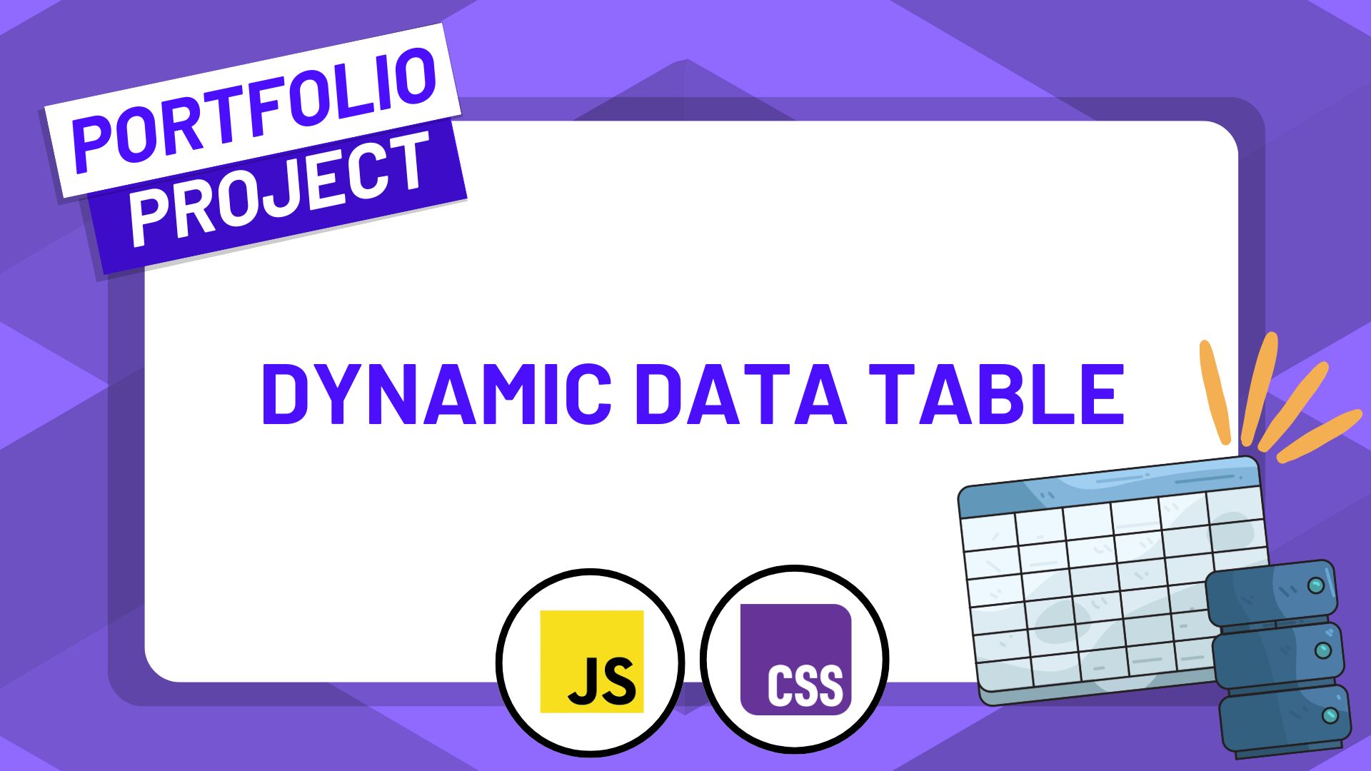 Build a Dynamic Data Table using JavaScript, CSS, and APIs