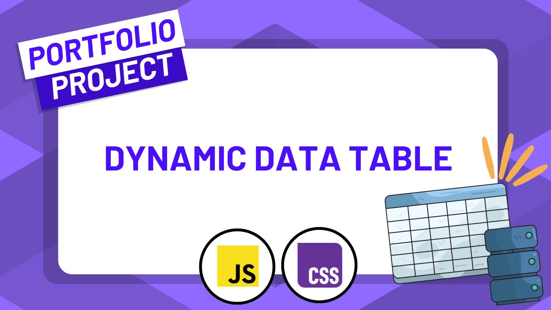 Build a Dynamic Data Table using JavaScript, CSS, and APIs
