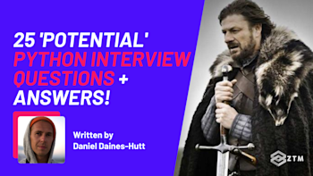 Potential Python Interview Questions | Zero To Mastery