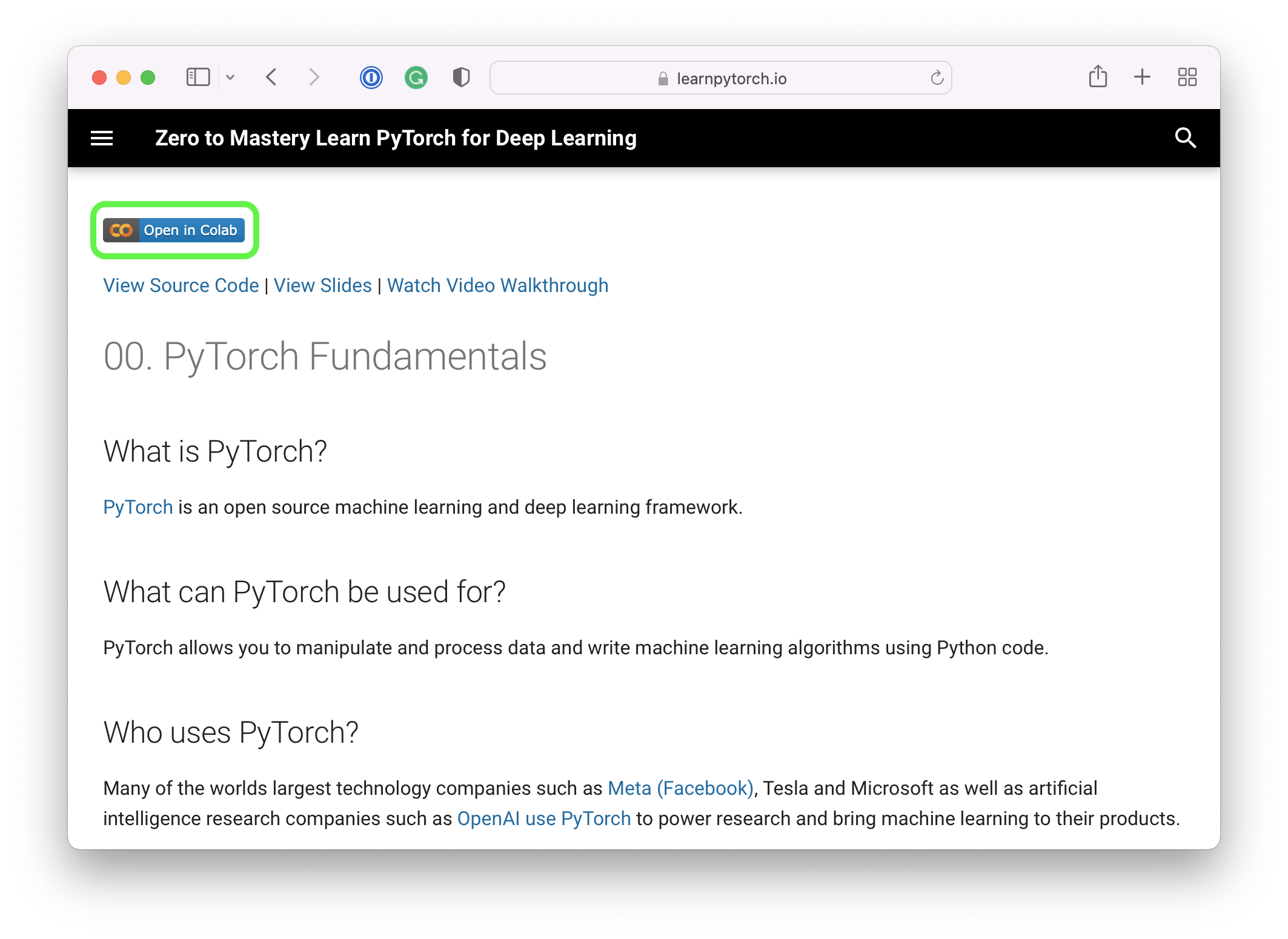 Top 4 Reasons Why You Should Learn PyTorch | Zero To Mastery