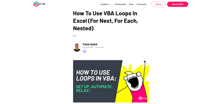 How to use VBA in Excel for loops