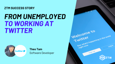 From Unemployed And Struggling, To Becoming An Engineer at Twitter: A Zero To Mastery Success Story preview