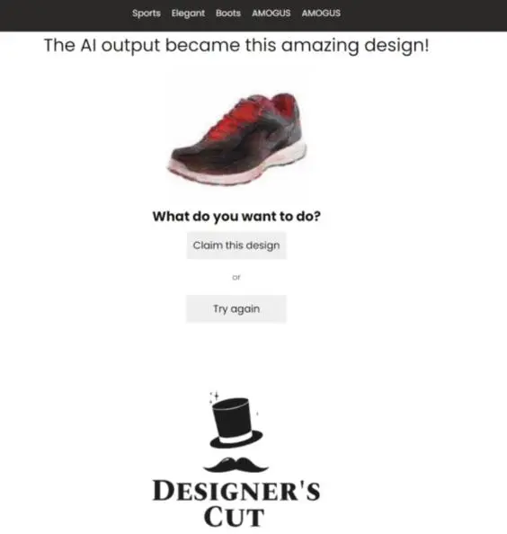 ai shoe design