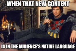 Native content language barrier